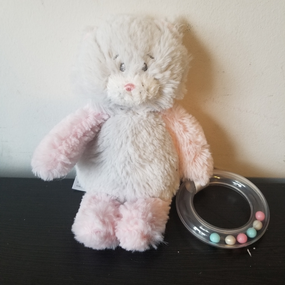 Baby Ganz Harmony Kitten Ring Rattle Pink